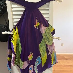 Purple Halter Top with Dragon Design